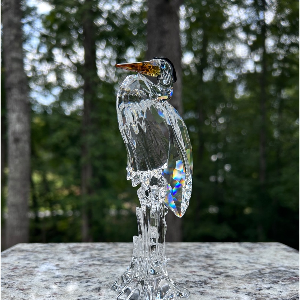 Swarovski - Retired Edition - Silver Heron - 6.25 inches tall x 3 inches wide